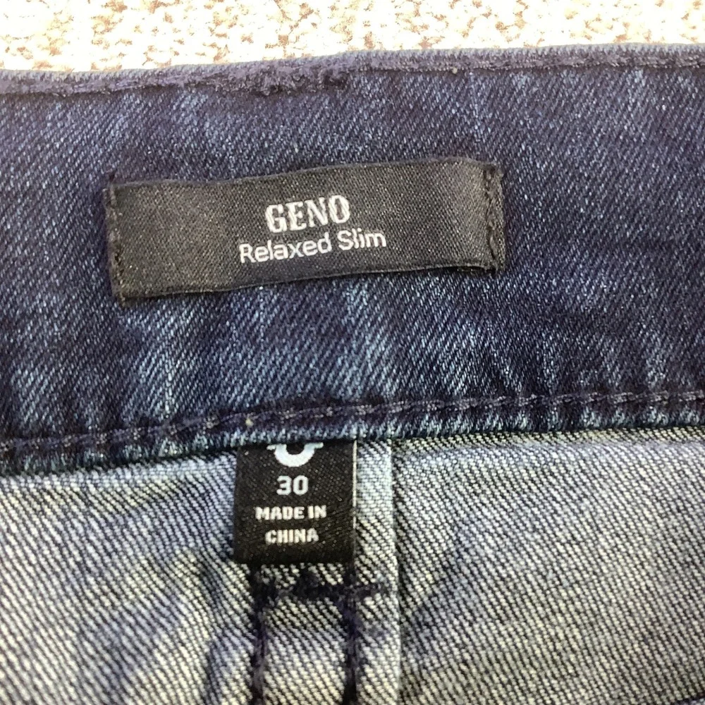 True Religion Geno Flap Big T Relaxed‎ Slim Jeans Mens 30 x 32 (Actual 30 x 31)